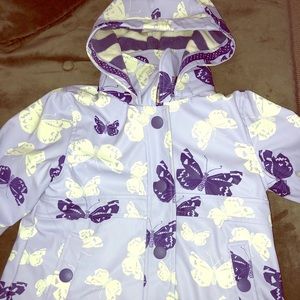 Girl's Hatley Lined Raincoat Size 7